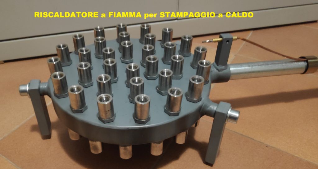 Per lo stampaggio a caldo, telaio circolare a fiamma contrapposte